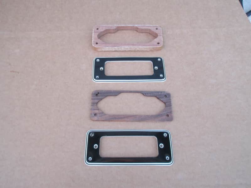 Vintage Univox Guitar Pickup Rings With Spacers Semi Hollow Body Teisco Japan image 1