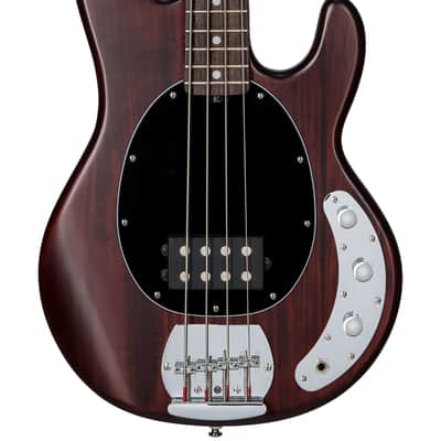 Sterling by Music Man StingRay Ray4 Bass Guitar in Walnut Satin image 2