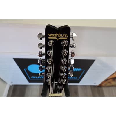 Washburn Wing Series Hawk 12 H12TB-U 12-String Electric Guitar – Trans Black – New image 13