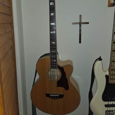 D'Angelico Excel Mott Grand Auditorium Cutaway Acoustic Bass with Electronics 2010s - Natural image 1