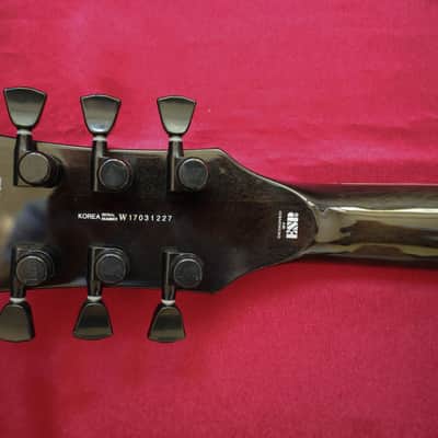 ESP LTD EC-1000 Piezo with Rosewood Fretboard 2017 - See Thru Black image 13