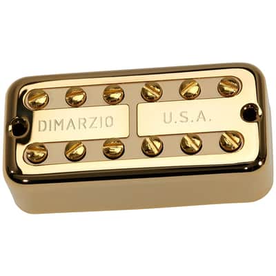 DiMarzio PAF'Tron Filter'Tron F-SPACED BRIDGE Pickup - Gold Cover w/Cream Insert