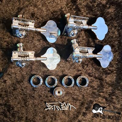 Economy 4-in-line Clover Tuners (Chrome) image 2
