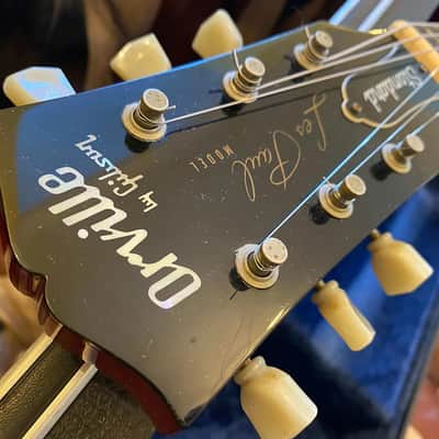 Very Rare Orville by Gibson Japanese Left-Handed Amberburst Les Paul Standard 1992 with HSC image 11
