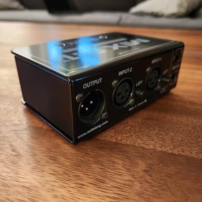 Radial Mix 2:1 Passive Stereo Summing Mixer, black image 3