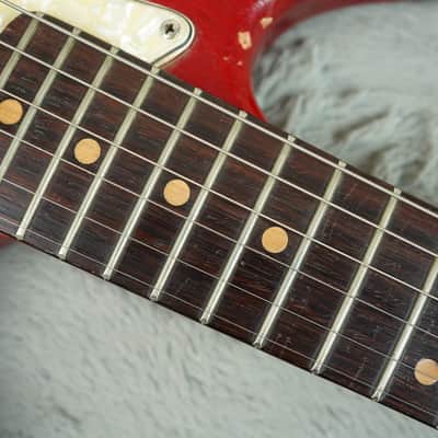 1964 Fender Duosonic, Translucent Red, Mahogany Body + OHSC image 15