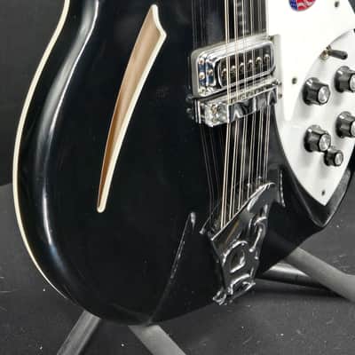 Rickenbacker 360/12 C63 Fireglo Black with hard case image 2