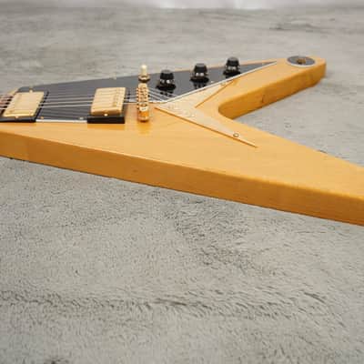 1983 Gibson Flying V Heritage Reissue, Korina + OHSC image 11