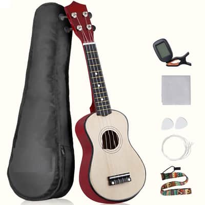 Ukulele for Beginners 21 Inch Hawaiian Wood Ukelele Kit for Kids Adult Student image 1
