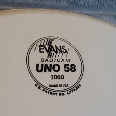 Vintage Factory Slingerland/ Evans Uno 14" White Coated Snare drumhead CAD/CAM CLEAN! drumhead image 3