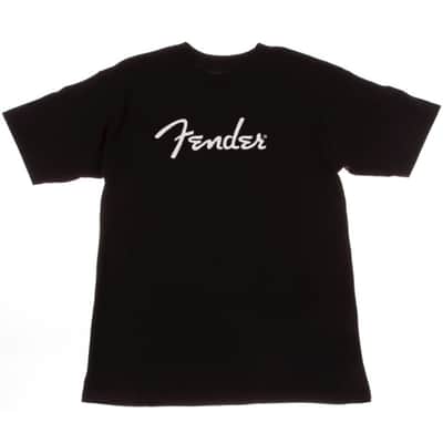 Fender T-Shirt - Spaghetti Logo / Black - LARGE image 1
