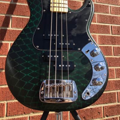 2020 G&L CUSTOM SHOP USA Matador Dragon Skin 4-String Electric Bass Guitar w/ Black Tolex Case image 8