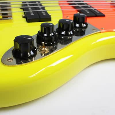 Fender MonoNeon Signature Jazz Bass V 2022 - Neon Yellow image 15