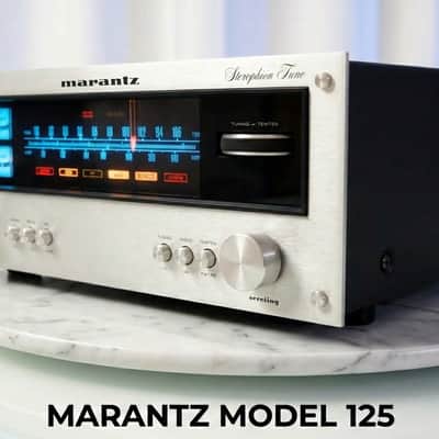 πΆβ¨ Marantz Model 125 Stereo Tuner β Blue LED Dial, Serviced, Cleaned, Strong Front Presentation, Bench Tested image 1