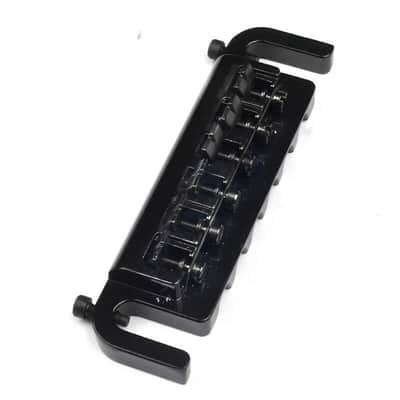 Les Paul SG Style Flexible Wraparound Bridge Tailpiece, Black image 2