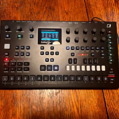 Elektron Analog Four MKII 4-Voice Tabletop Analog Synthesizer 2020 - Present - Black image 1