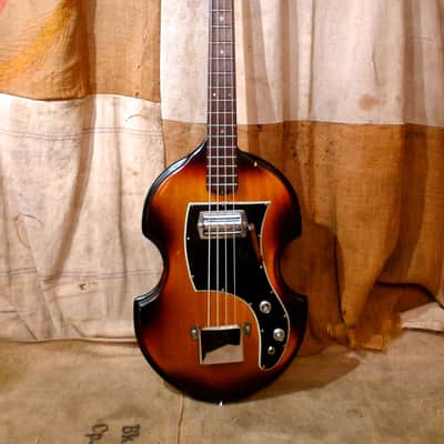 Ibanez Violin Style Bass Guitar 1960's Sunburst image 1