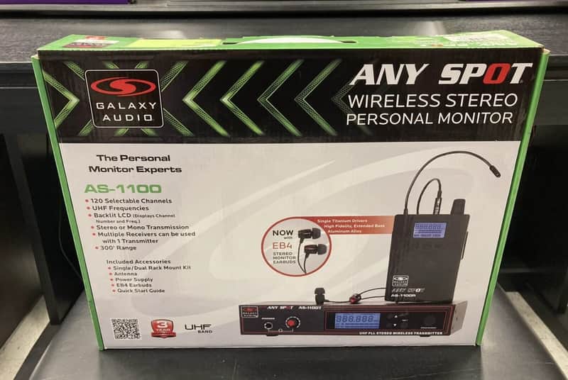Galaxy Audio AS-1100D UHF Wireless Personal Monitor System - Band D 2010s - Blank image 1