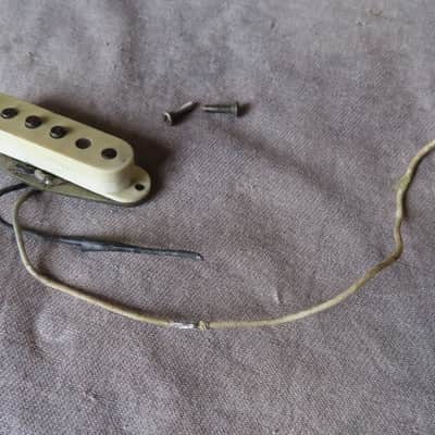 FENDER  STRATOCASTER early 1965 GRAY BOBBIN PICKUP 1-18-65 ORIGINAL 6.03 Kohms image 1