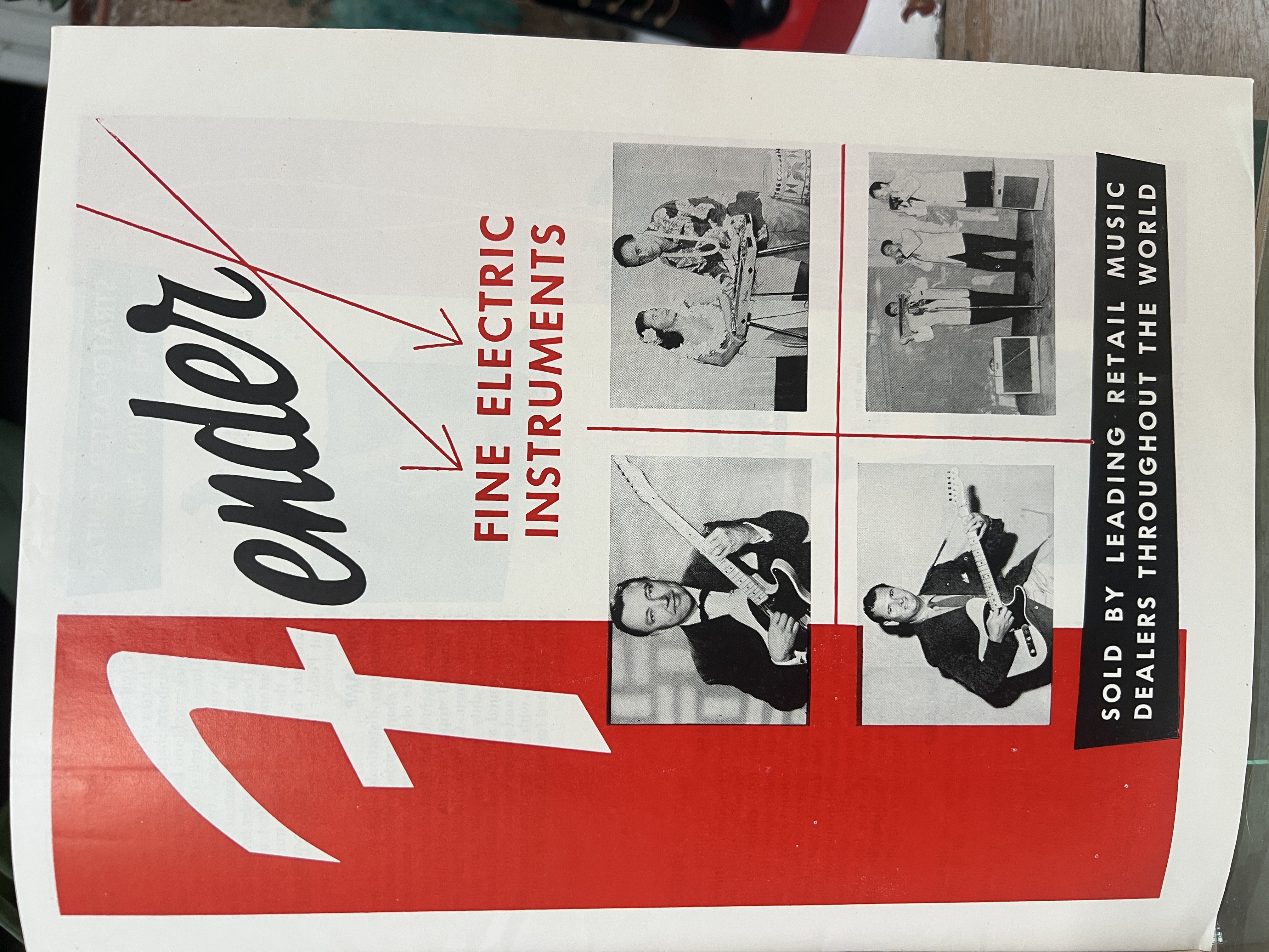 1955 Fender Catalog Pre CBS Telecaster Esquire Stratocaster Vintage Rare Case Candy
