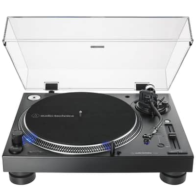 Audio-Technica AT-LP140XP Direct-Drive Professional DJ Turntable - (Black) with Rubber Mat image 2