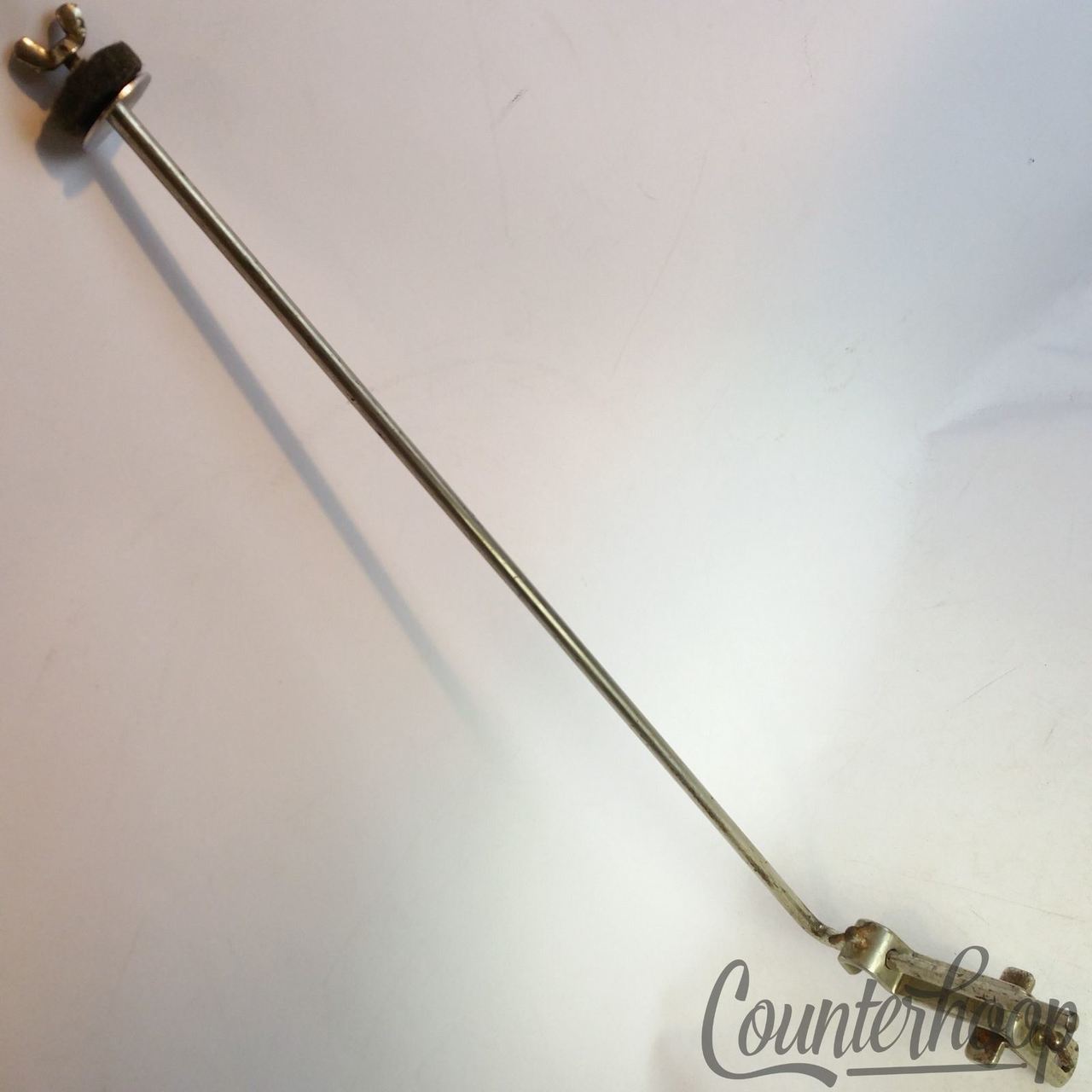 Slingerland L-Arm Cymbal Stand Shur-Grip Clamp-On Mount 3/8" Nickel Vintage 40s — main photograph