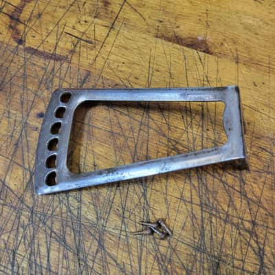 Vintage RARE 1936 Original Cowboy Guitar Tailpiece with Installation Screws Stella Parlor Luthier Parts image 1
