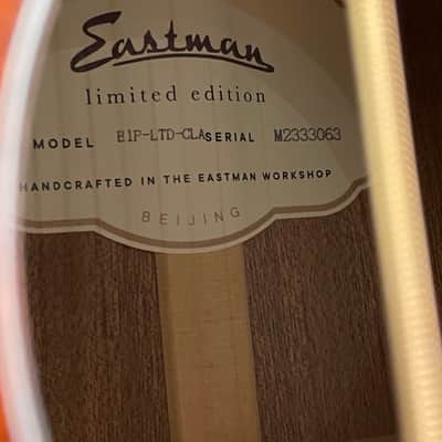 Eastman E1P-LTD-CLA Parlor Limited Edition + S# M2333063 + NEW from the great guitar store in Austria image 7