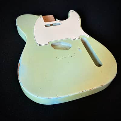 Telecaster Aged Guitar Body - Sonic Blue medium guitar relic guitar body by Jozo Reece Guitars image 8