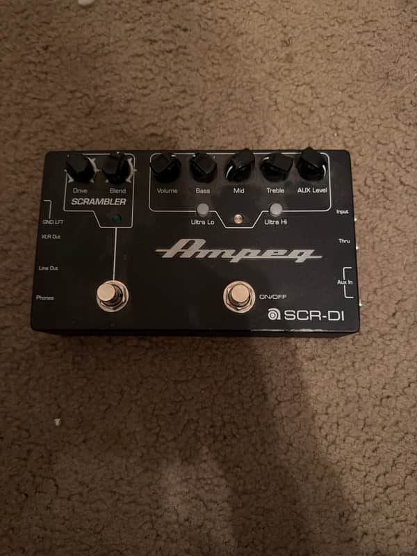 Ampeg SCR‑DI Bass DI Preamp with Scrambler Overdrive 2010s - Black