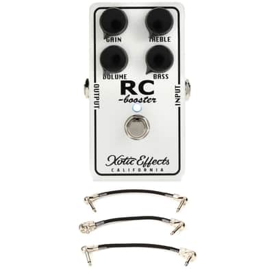 Xotic RC Booster Classic Clean Boost Pedal with 3 Patch Cables image 1