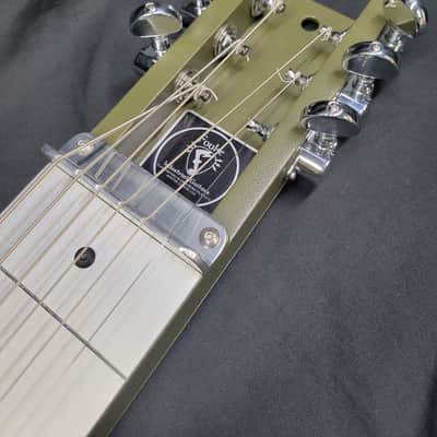 Fouke Industrial Guitars Baritone 2026 Aluminum Lap Steel Guitar - Olive Drab image 4