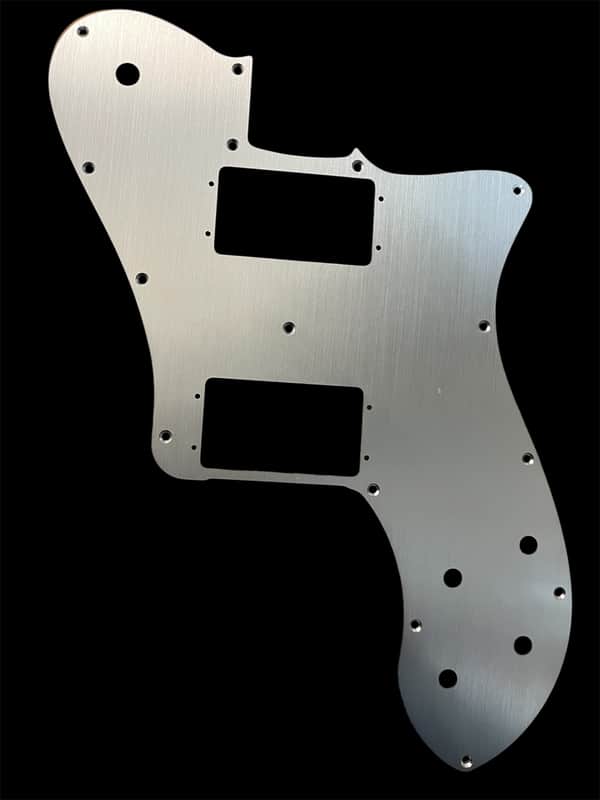 New Silver Brushed Anodized Aluminum Telecaster Deluxe Electric Guitar Replacement Pickguard Scratch Plate TL Deluxe PG image 1