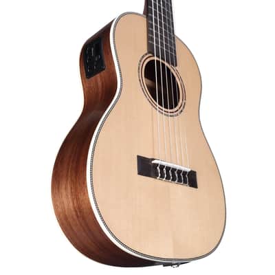 Immagine Alvarez AU70BE/6 Artist Baritone Travel Acoustic-Electric Ukulele (Natural Satin) - 5