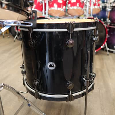 Pre-Owned DW Collector's Series Pure Maple 5-PC Shell Pack 15/16/18/20/28 (Ebony Lacquer Stain) image 4