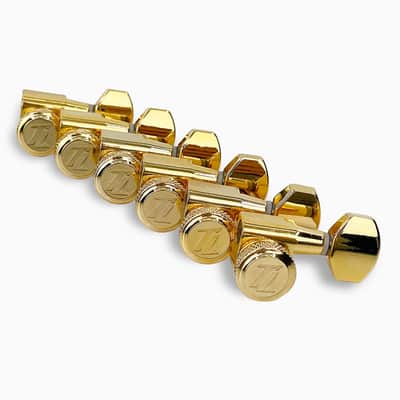 NEW True Lok Mini Locking Tuners - 6-in-line, Single Pin TK-7106-002 - GOLD image 2