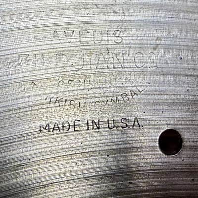 Used 14" Zildjian New Beat Hi Hat Cymbal (Bottom Only) image 4