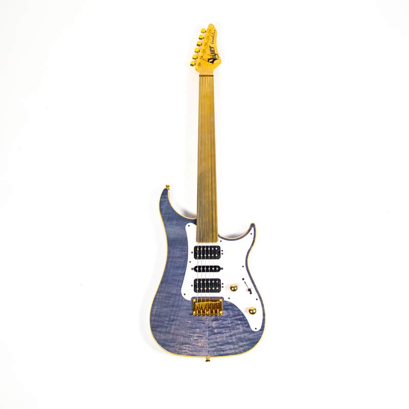 Vigier Excalibur Surfreter Fretless Electric Guitar Owned by Kiko Loureiro image 1