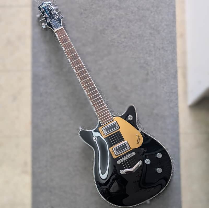 2022 Gretsch G5222 Electromatic Double Jet BT - Black - V-Stoptail image 1