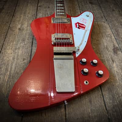 2022- 1963 Firebird V Reissue with Maestro Vibrola Light Aged Cardinal Red Murphy Lab image 15