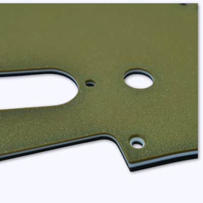 11-Hole Strat Pickguard – Artisan Series Textured Olive Drab Green for MIM & USA Modern Fit image 5