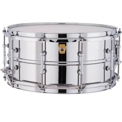 Ludwig Supraphonic 6.5”x14” Snare Drum w/ Tube Lugs – Chrome Over Aluminum (LM402T) image 3