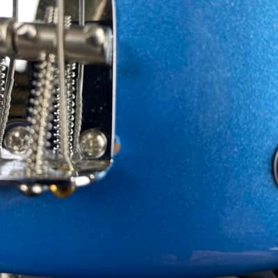 Fender Tony Franklin Signature Fretless 4-String Precision Bass Guitar, Ebony Fingerboard, Lake Placid Blue image 2