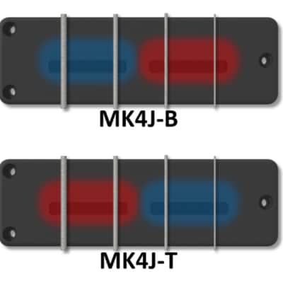Bartolini Jazzbass Soapbar pickups MK4J-B and MK4J-T image 4