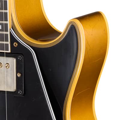 NEW! Gibson Custom 1968 Les Paul Custom Reissue Electric Guitar - Ebony/Gold, Light Aged - Authorized Dealer - Pre-ORDER image 12