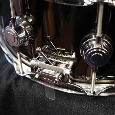 DW Collectors Series #DRVB6514SUC Black Nickel Over Brass 6.5x14" Snare Drum w/ Chrome Hardware image 7