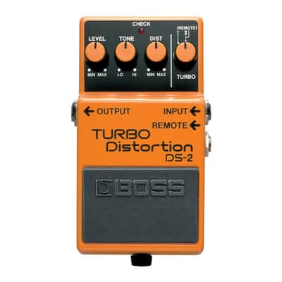 BOSS DS-2 Turbo Distortion Pedal with Handsfree Switching Twin Modes and Built-In Remote Jack, Expanded Range of Distortion image 1