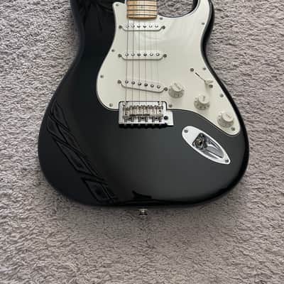 Fender Player Stratocaster MIM 2021 75th Anniversary Black Maple FB Strat Guitar image 2