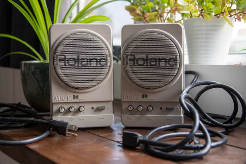 Roland MA-12C - Monitors (Pair) Vintage / Made in Japan | Reverb