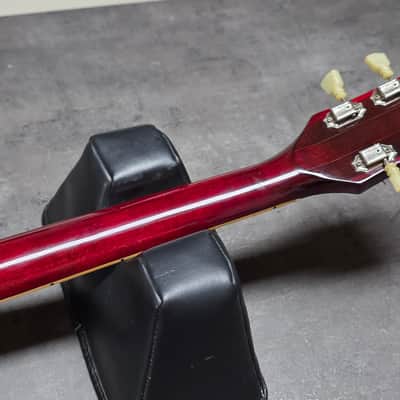 1976 Gibson Les Paul Deluxe Wine Red P90 Vintage Aged Road Worn Relic 70s 1970's P-90 Soap Bar Soapbar Electric Guitar image 14